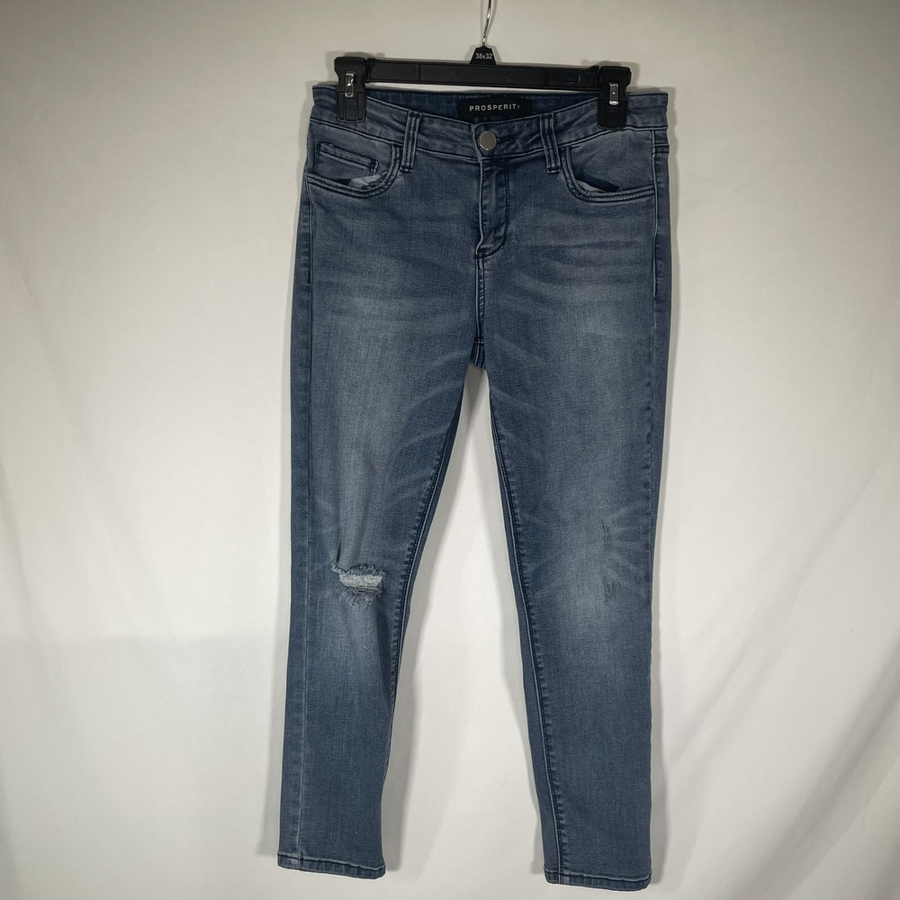 Prosperity Denim Womens Skinny Cropped Jeans Medium Wash Size 29 Mid Rise